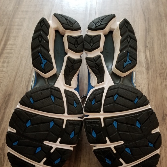 Mizuno Wave Sky Running Shoe Blue And Gray - Picture 4 of 8